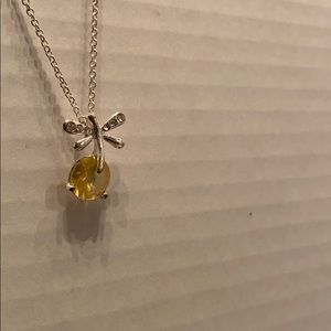 NEW! Avon Dragonfly Dance Necklace w/Stone